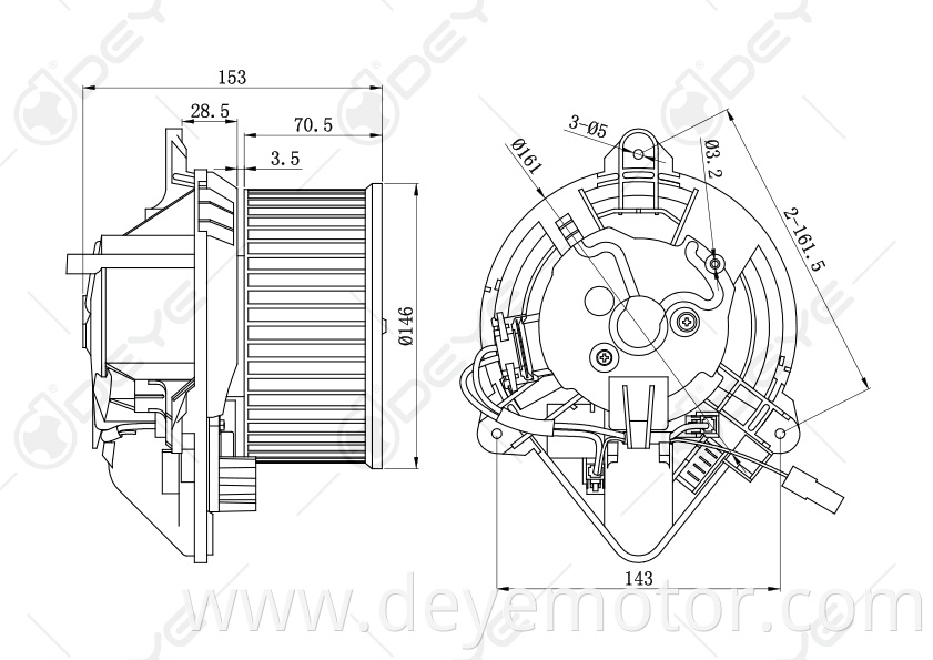 6441.J5 6441.N4 6441.K5 air conditioner blower motor for PEUGEOT PARTNER CITROEN ZX JUMPY